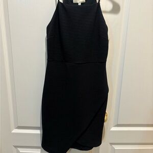 June & Hudson Black Asymmetrical Dress